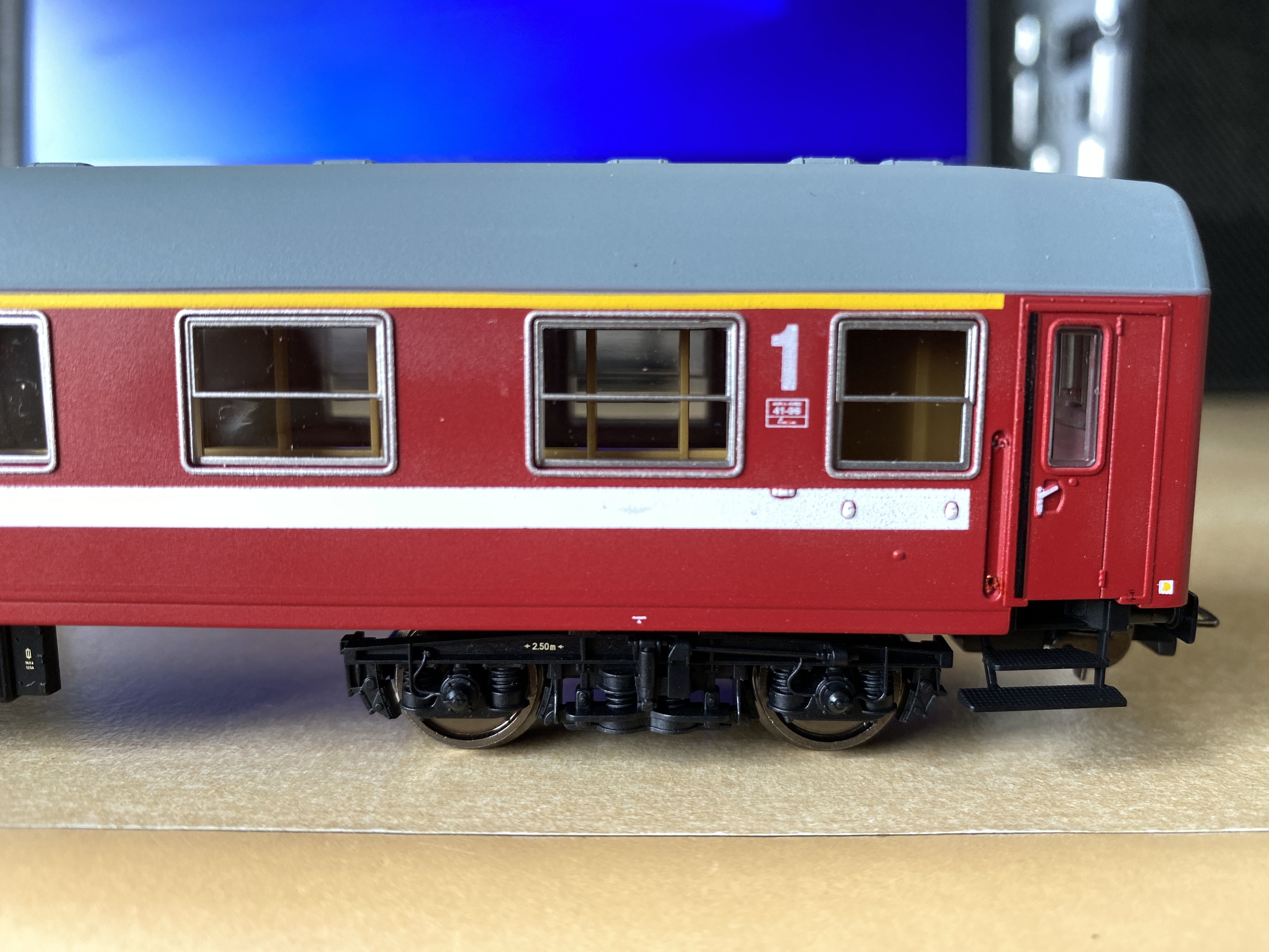 Vagon de calatori clasa I 19-55 tip A9 CFR Calatori serie limitata conversie Trains Addicted