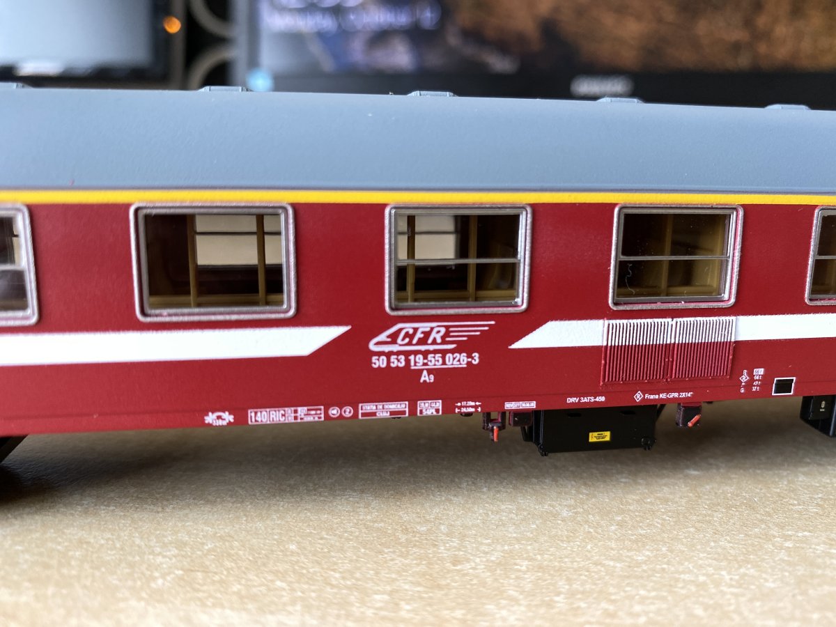 Vagon de calatori clasa I 19-55 tip A9 CFR Calatori serie limitata conversie Trains Addicted