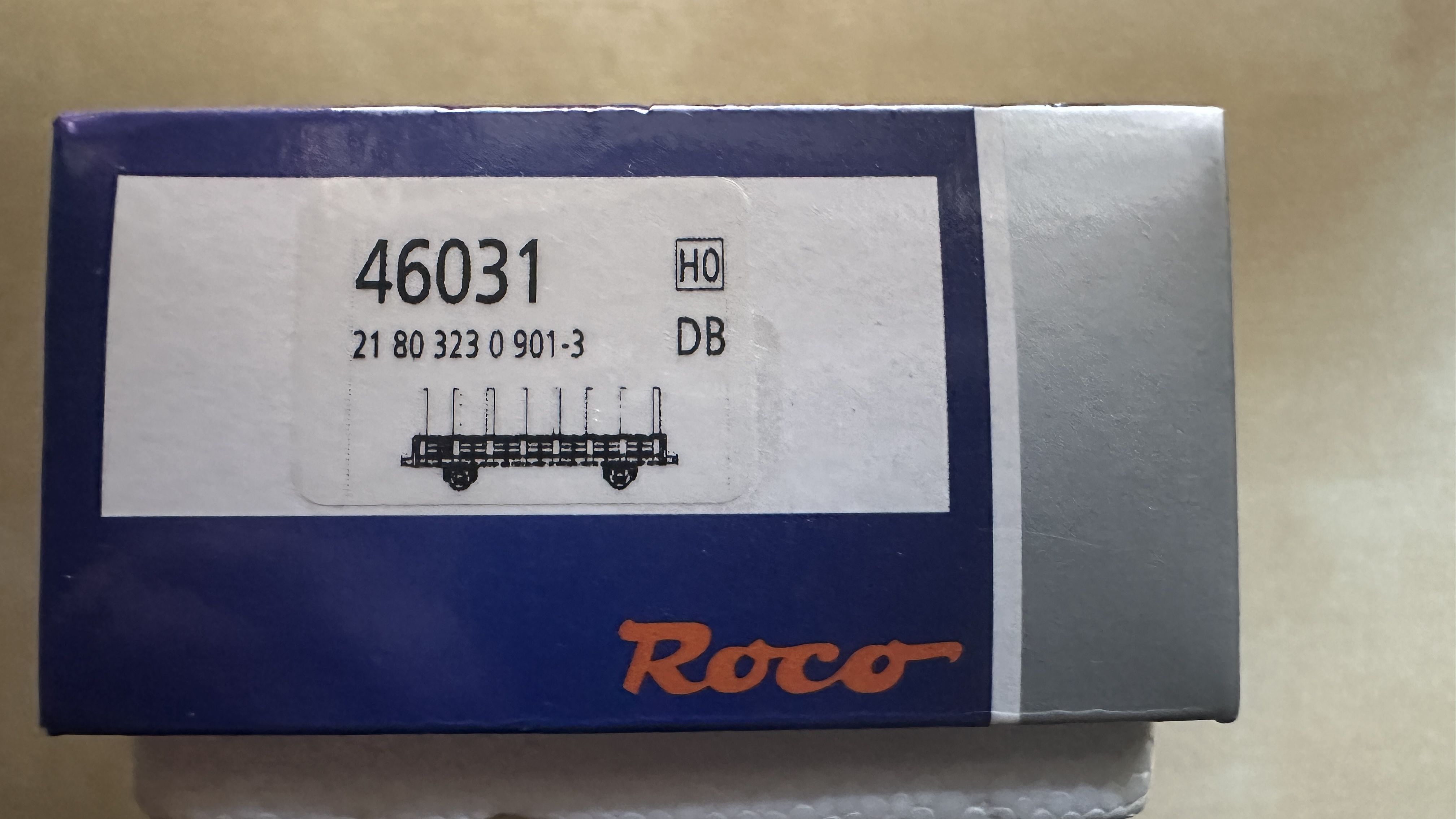 Vagon de marfa platforma Roco 46031