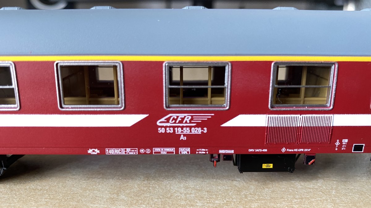 Vagon de calatori clasa I 19-55 tip A9 CFR Calatori serie limitata conversie Trains Addicted