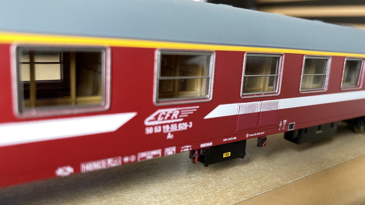 Vagon de calatori clasa I 19-55 tip A9 CFR Calatori serie limitata conversie Trains Addicted