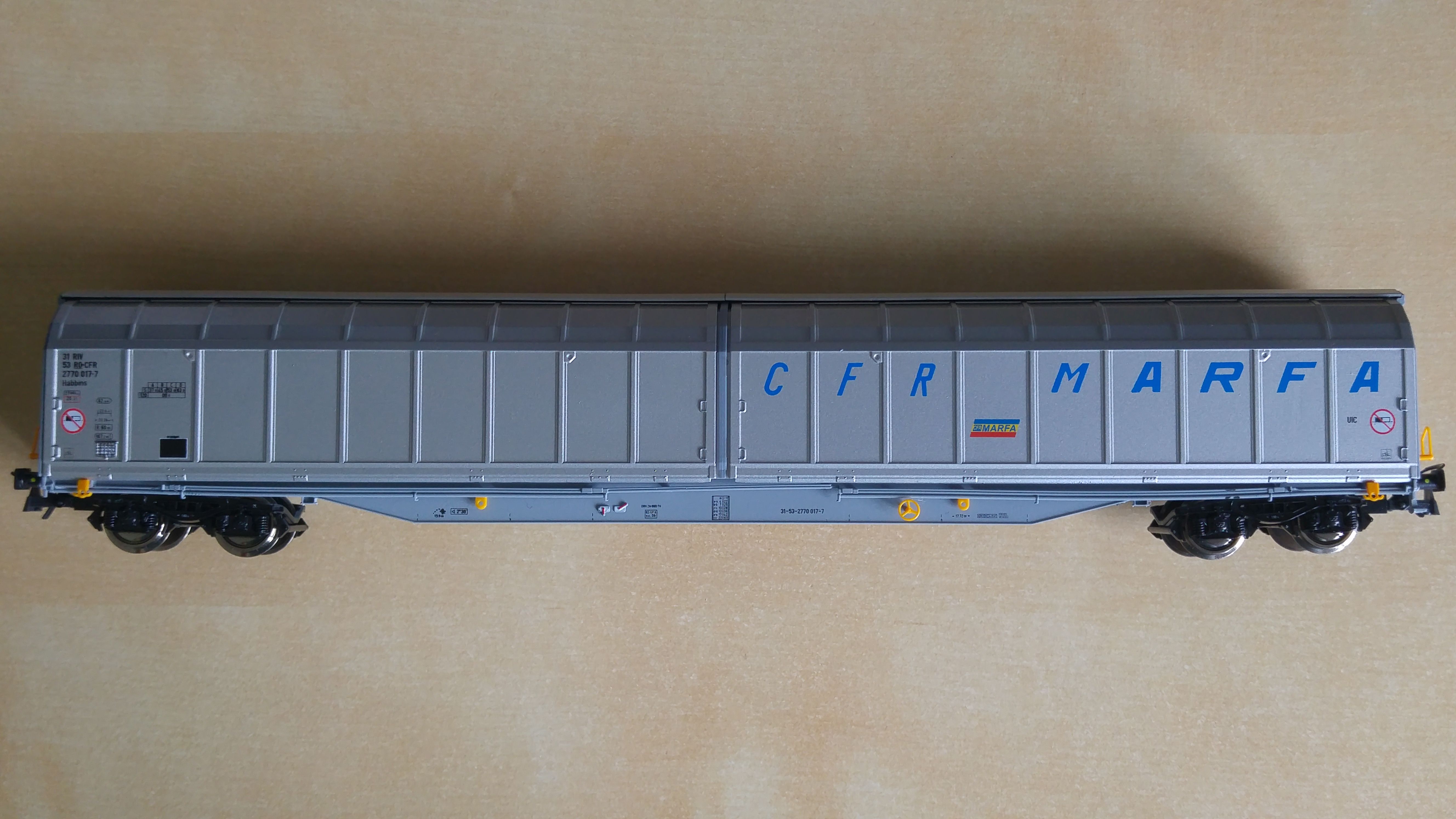 Vagon de marfa tip Habbins CFR Marfa serie limitata conversie Trains Addicted STA 6100