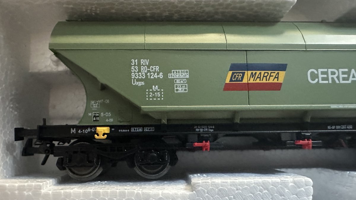 Set de vagoane CFR Marfa siloz Uagps HDG 45001