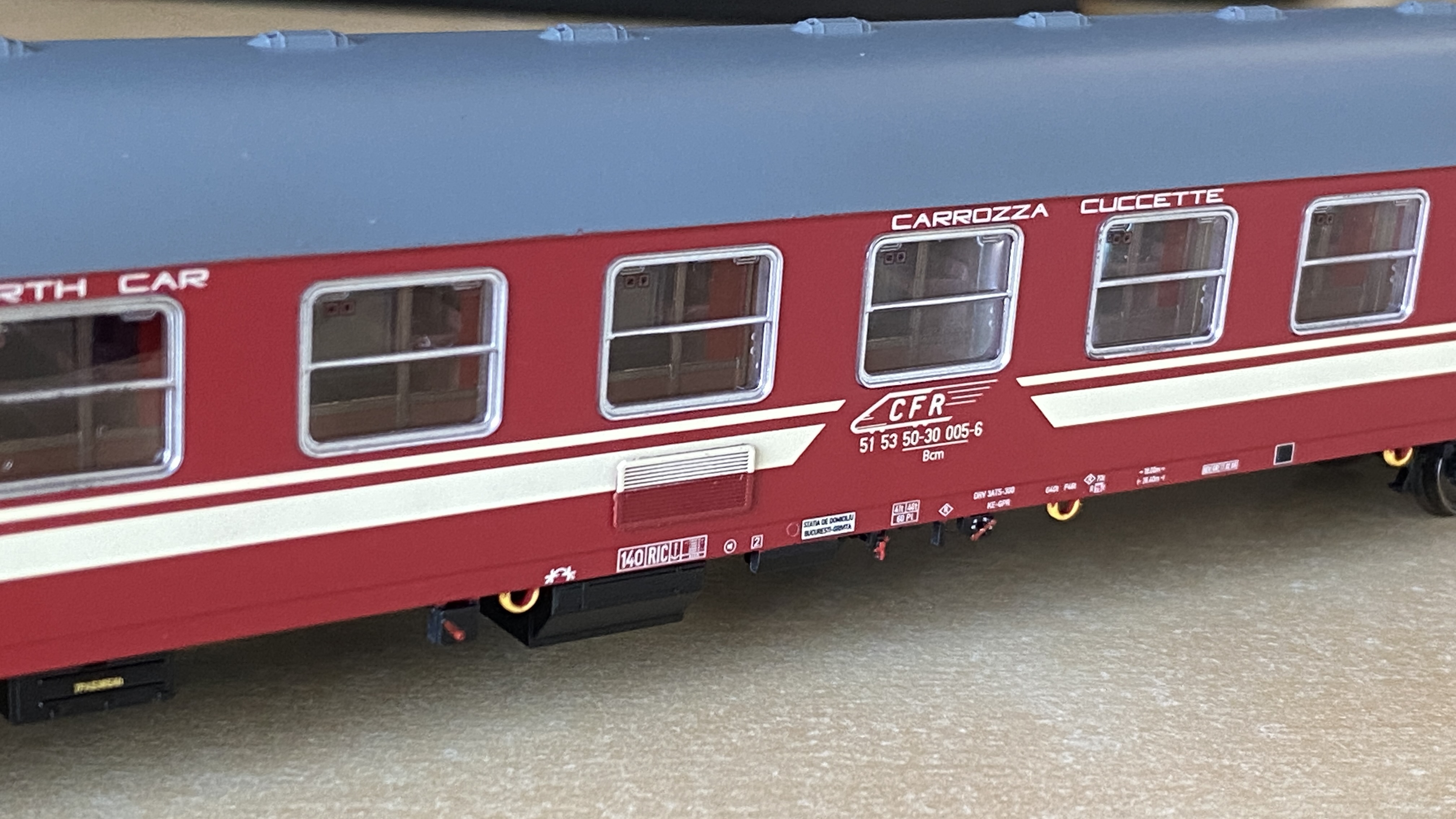 Vagon de calatori cuseta CFR Calatori tip Bcm model AF 20070